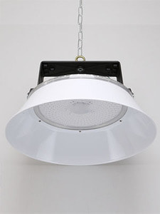 IK  LED공장등 AC직결형 -화이트(100W/120W/150W) - 하얀색 갓, 체인 연결형