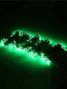 LED 체리 300등 (검정색 전기선) - 녹색불