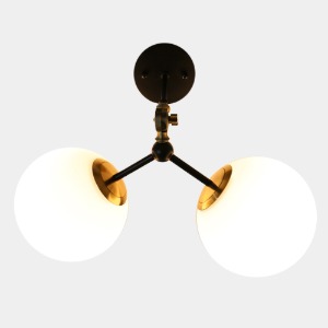 LED 브론즈 볼 관절 2등 벽등(각도조절가능)(Ø150,Ø200)
