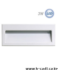 LED 사각 계단매입 3W (화이트) (실내용)