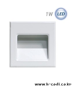 LED 사각 계단매입 1W (화이트) (실내용)