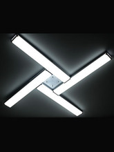 폴 LED등 -플랫형 4등 160W (너비: 큰사이즈) - 블랙